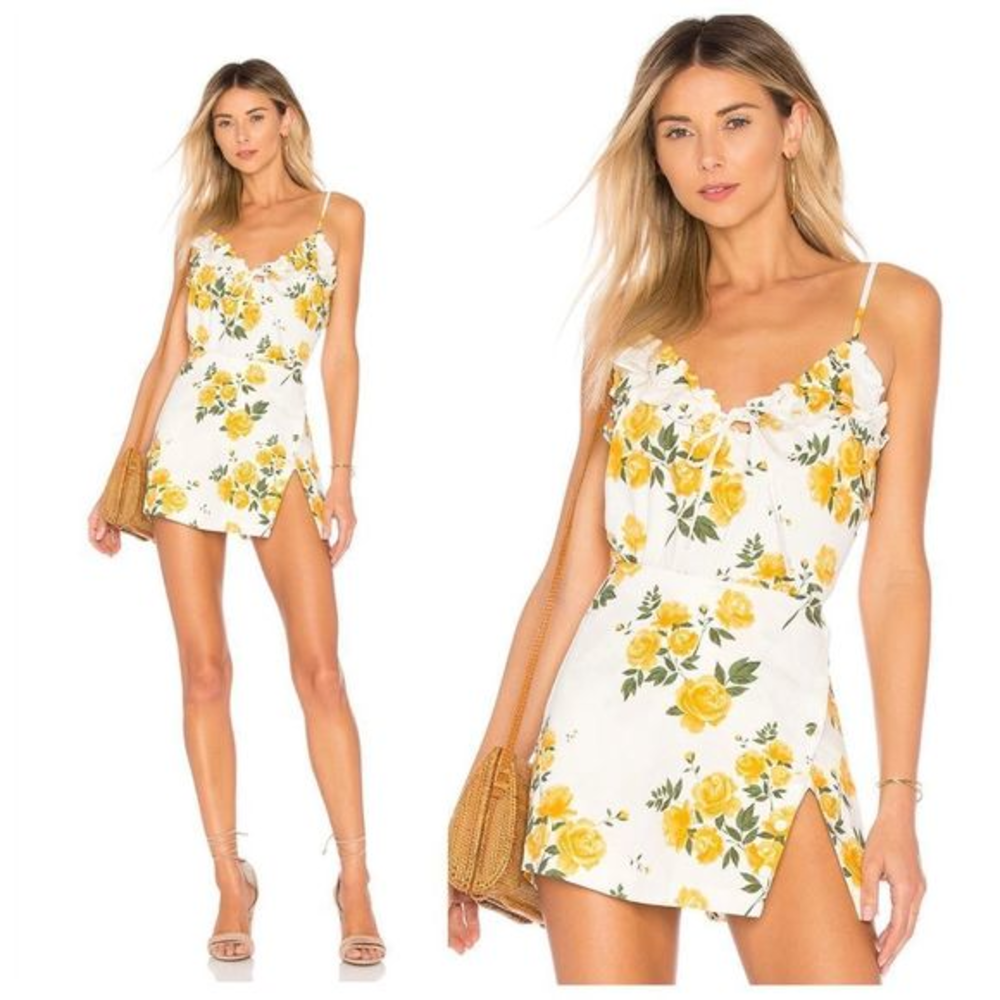 L’Academie Skort & Top Yellow‎ Floral Set